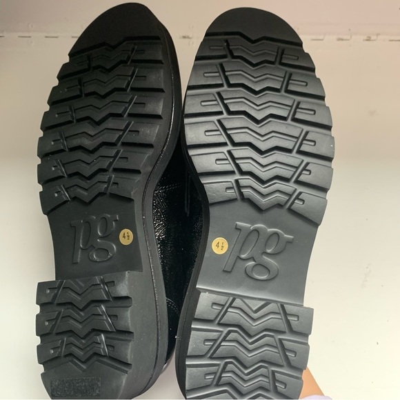 Paul Green Ogden Platform Loafer in Black Crinkled Patent Sz 4.5/US 7 - Picture 10 of 11